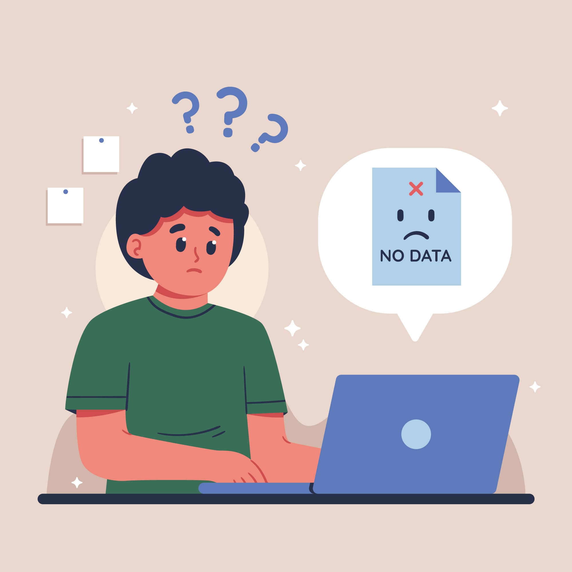 No data illustration